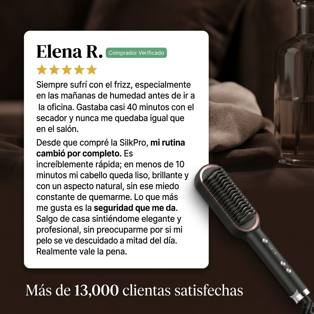SilkPro™ Escova Premium [Perfección y Protección en Minutos]