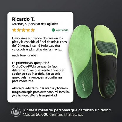 OrthoCloud™ Plantilla Ortopédica [Comodidad Inmediata en Cada Paso]