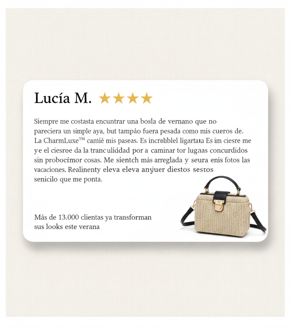 CharmLuxe™ Bolsa Casual [Charme Imediato em Qualquer Look]